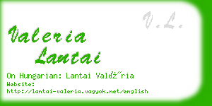valeria lantai business card